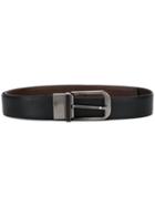 Ermenegildo Zegna Polished Buckle Belt - Black
