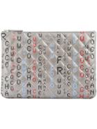 Chanel Vintage Diamond Quilted Coco Clutch - Grey