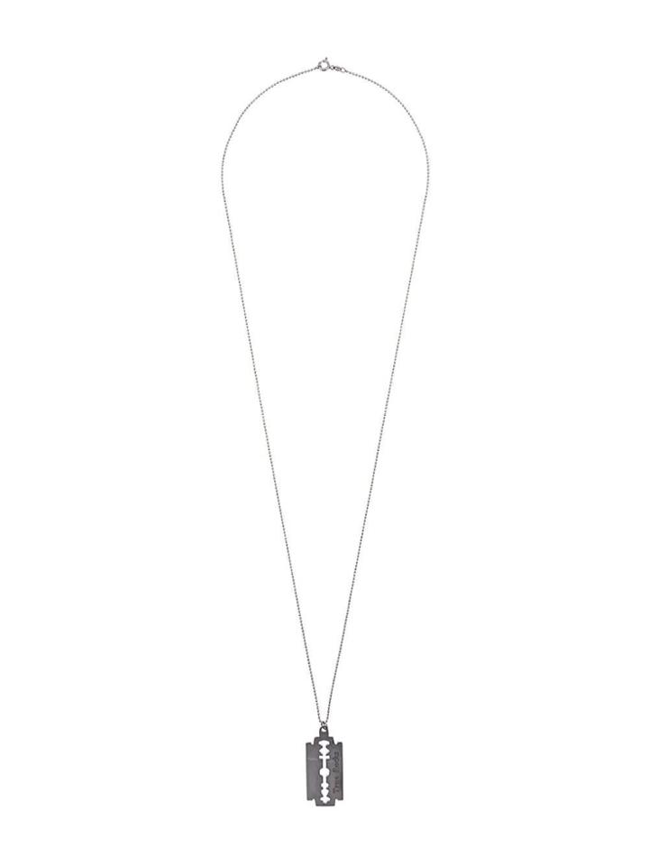 True Rocks Razor-blade Pendant Necklace - Silver