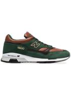 New Balance Green And Brown M1500 Suede Leather Sneakers