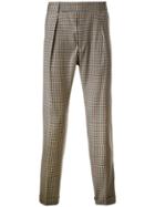 Paul Smith Checked Pants - Brown