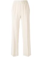Twin-set Draped Slim-fit Trousers - Nude & Neutrals