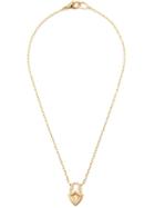 Loree Rodkin Diamond Padlock Necklace, Women's, Metallic