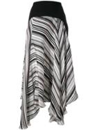 Giambattista Valli Printed Skirt, Women's, Size: 46, Black, Silk/spandex/elastane/viscose