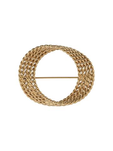 Monet Pre-owned 1970s Wreath Brooch - Gold