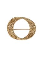 Monet Pre-owned 1970s Wreath Brooch - Gold