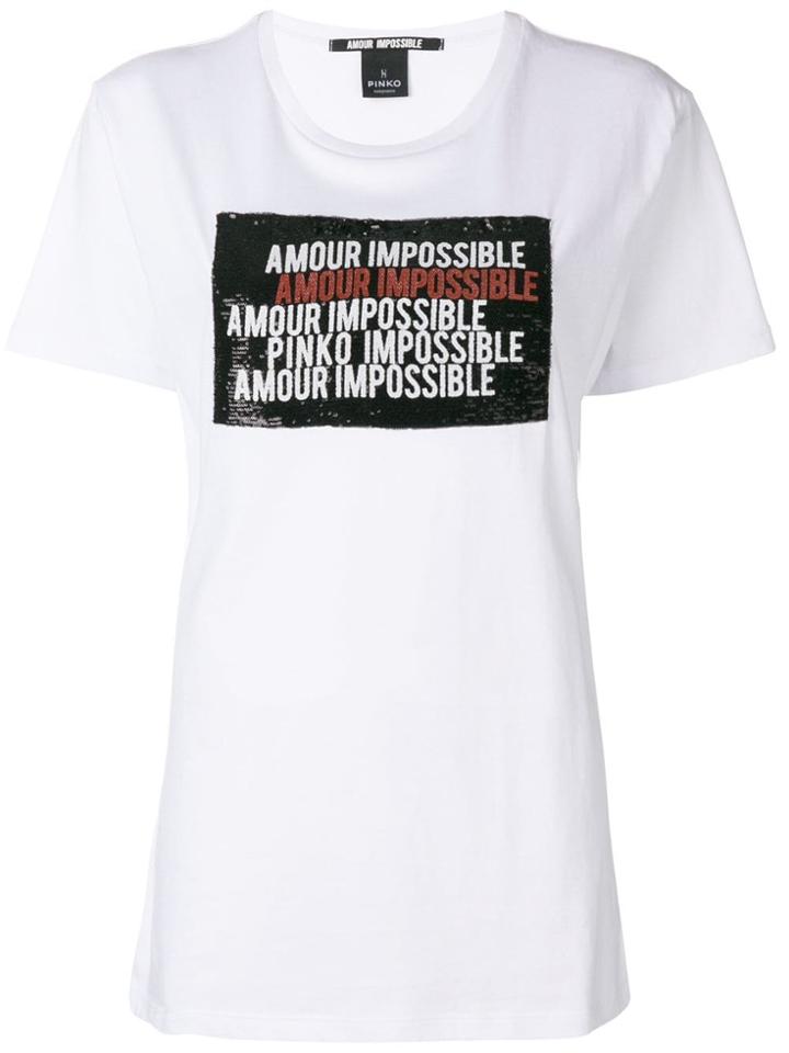 Pinko Amour Impossible T-shirt - White