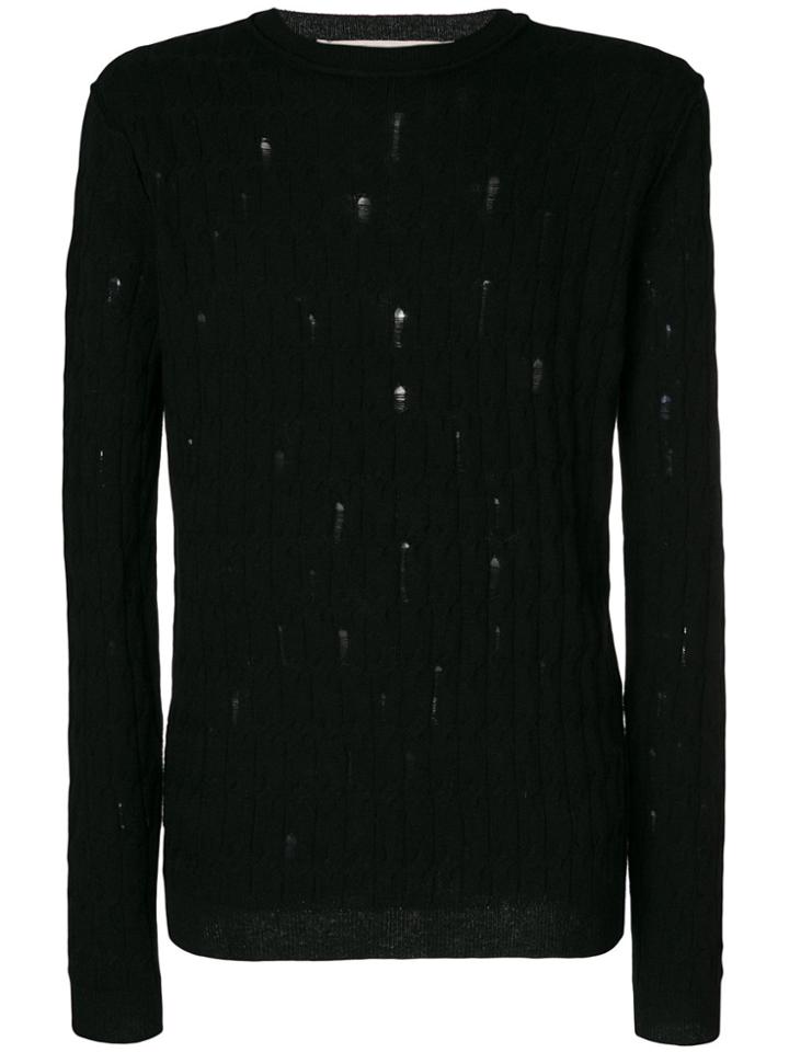 Damir Doma Distressed Jumper - Black