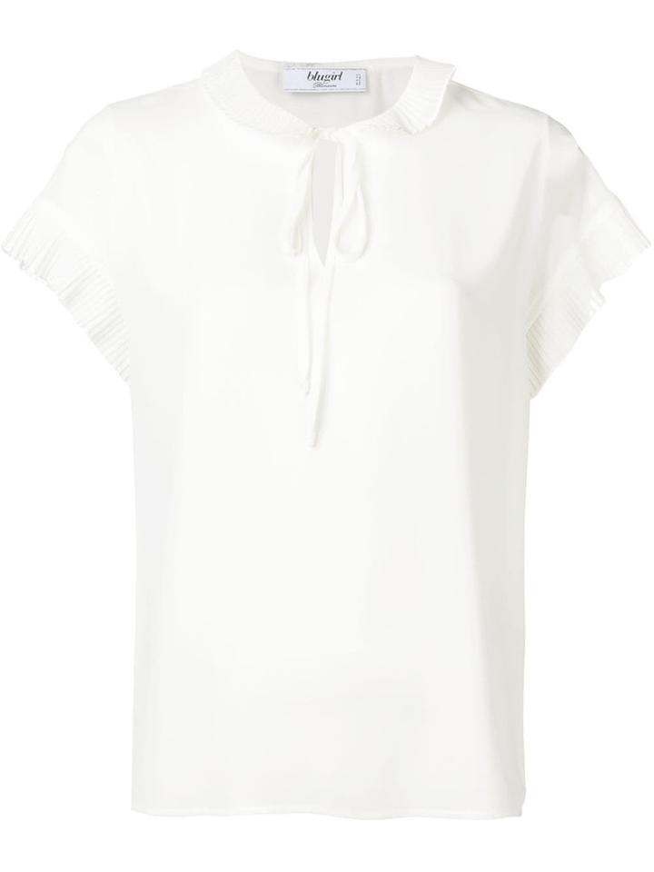 Blugirl Pleated Detail Blouse - White