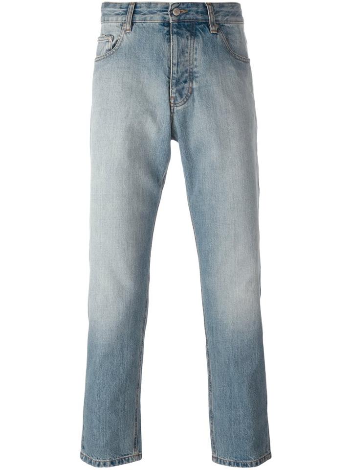 Ami Alexandre Mattiussi Carrot Fit Jeans, Men's, Size: 32, Blue, Cotton