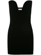 Saint Laurent - Sweetheart Mini Dress - Women - Silk/cotton/cupro/viscose - 38, Black, Silk/cotton/cupro/viscose