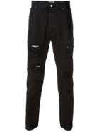 Palm Angels Ripped Jeans - Black