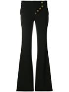 Chloé Asymmetric Flared Trousers - Black