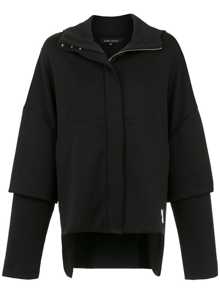 Gloria Coelho Detachable Sleeves Cape - Black