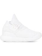 Y-3 Qasa Hi-top Sneakers, Men's, Size: 6, White, Polyurethane/rubber