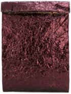 Zilla Metallic Clutch, Women's, Red