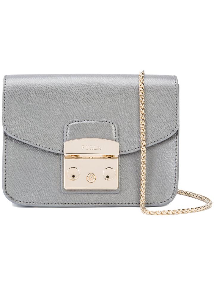 Furla - Metropolis Cross-body Bag - Women - Leather - One Size, Grey, Leather