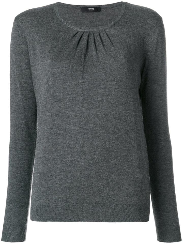 Steffen Schraut Gathered Sweater - Grey