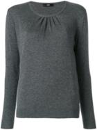 Steffen Schraut Gathered Sweater - Grey