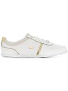 Lacoste Contrast Piped Sneakers - White