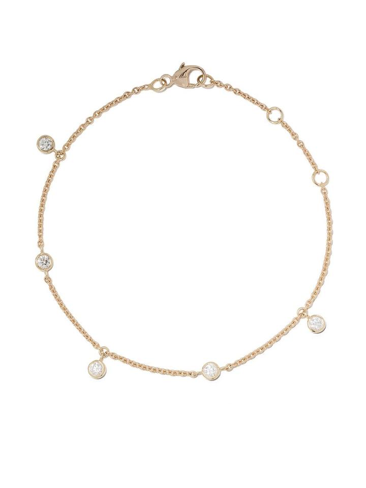 De Beers 18kt Yellow Gold My First De Beers Five Diamond Bracelet