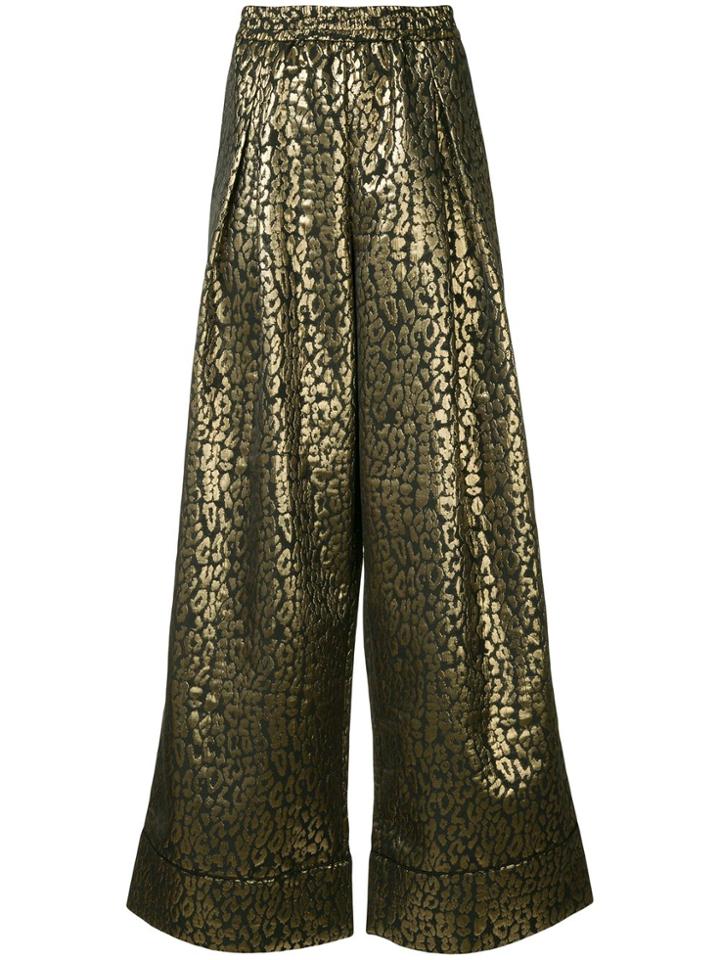 Layeur Metallic Palazzo Trousers