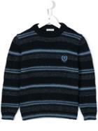 Dolce & Gabbana Kids Striped Jumper, Boy's, Size: 12 Yrs, Blue