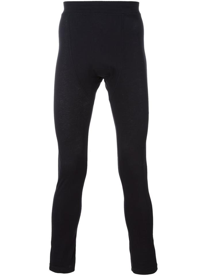 Barbara I Gongini Skinny Fit Leggings, Men's, Size: 50, Black, Cotton