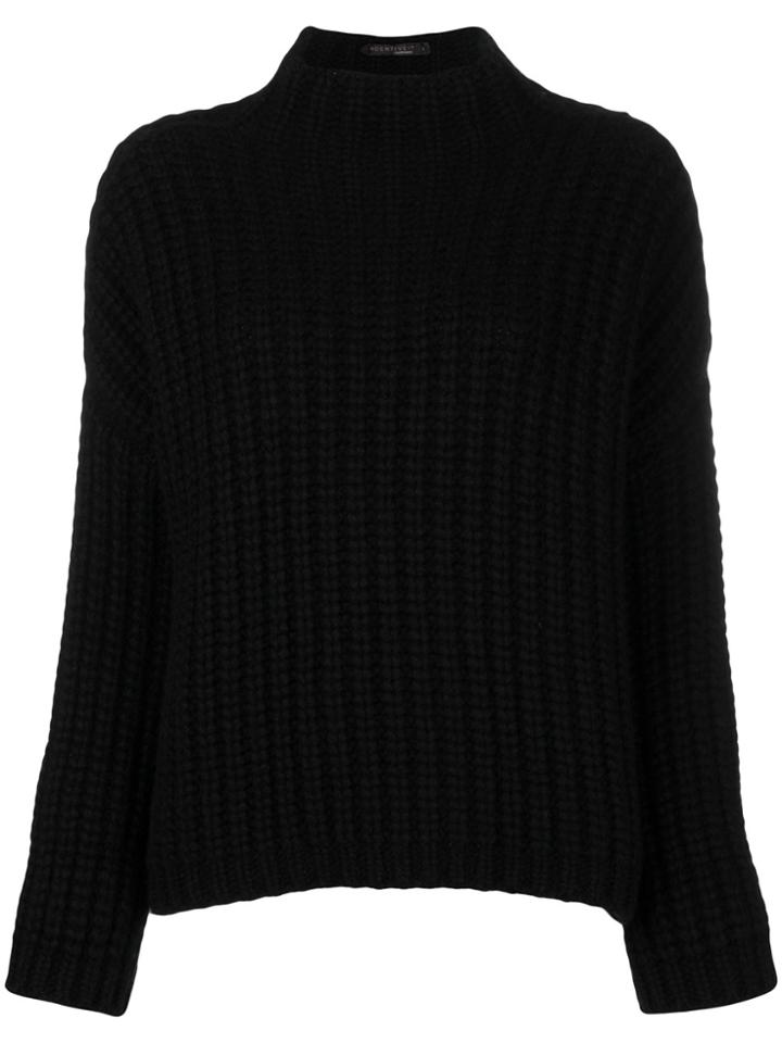 Incentive! Cashmere Chunky Knit Jumper - Black