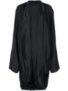 Urban Zen Draped Open Front Jacket - Black