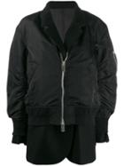 Sacai Double Layer Bomber Jacket - Black