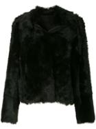 Yves Salomon Shearling Jacket - Black