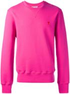 Ami Alexandre Mattiussi Ami De Coeur Sweatshirt - Pink & Purple