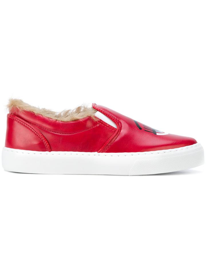 Chiara Ferragni Flirting Slip-on Sneakers - Red