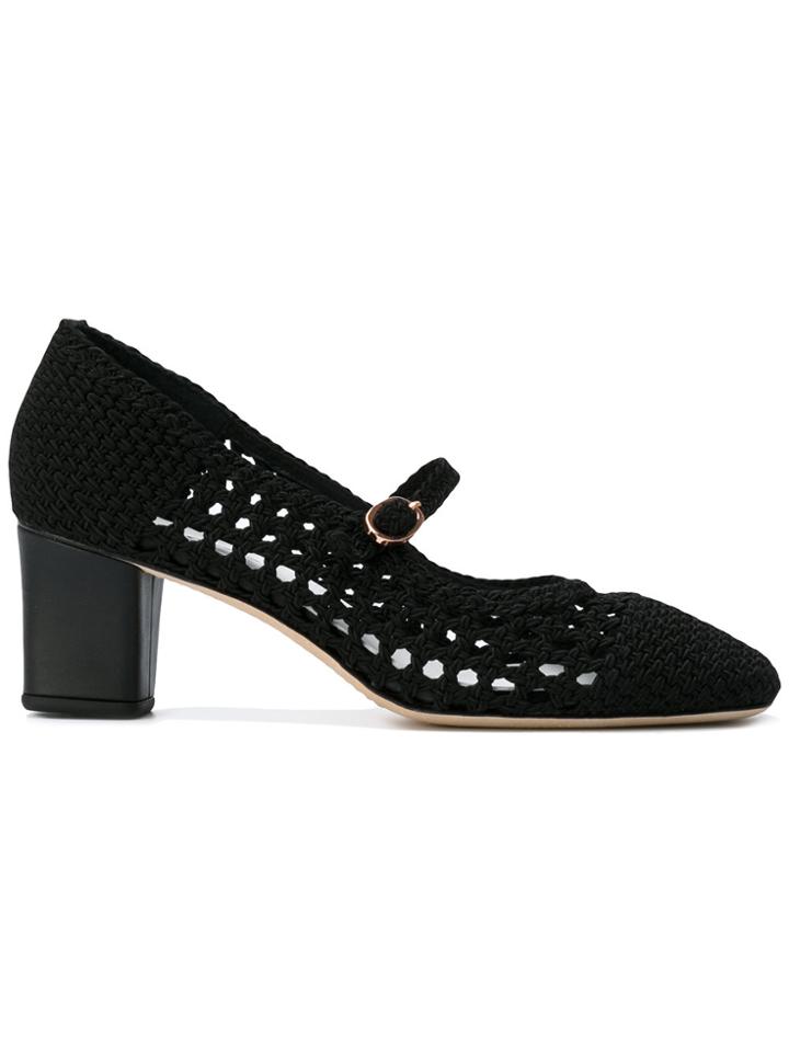 Repetto Knitted Pointed Pumps - Black
