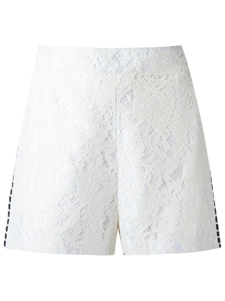 Martha Medeiros Lace Shorts - White