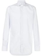 Isaia Micro Pattern Shirt - White