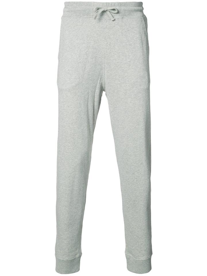 Majestic Filatures - Knitted Track Trousers - Men - Cotton - M, Grey, Cotton