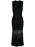 Alexander Mcqueen Sheer Panel Sleeveless Dress - Black