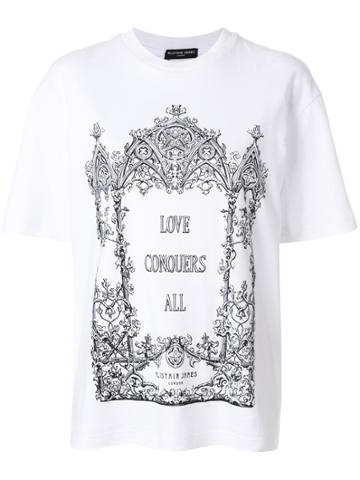 Alistair James Love Conquers All T-shirt - White