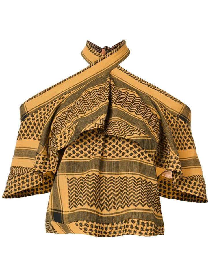 Cecilie Copenhagen Topanga Top, Women's, Size: 2, Yellow/orange, Cotton