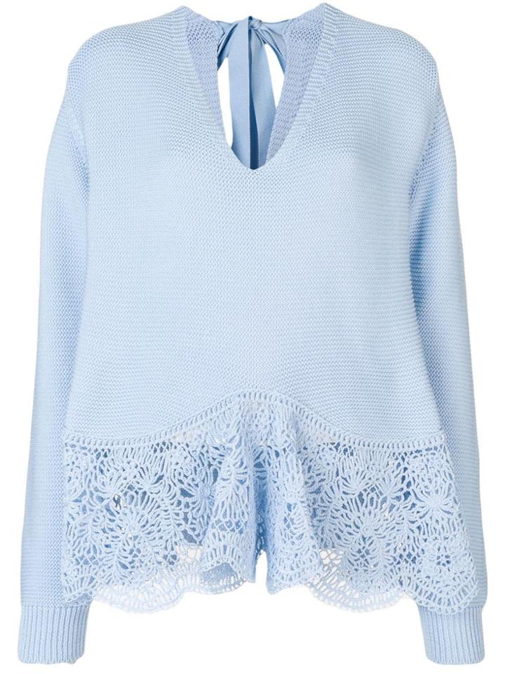 Stella Mccartney Crochet Lace Sweater - Blue