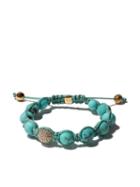 Shamballa Jewels 18kt Yellow Gold Shamballa Jewels Turquoise And
