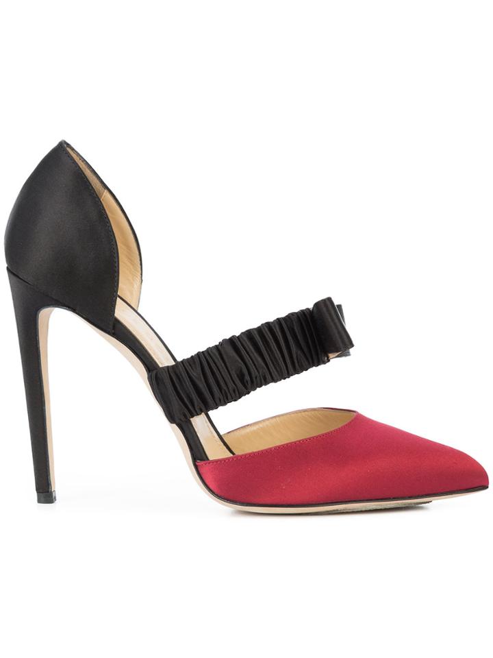 Chloe Gosselin Bow Front Stiletto Pumps - Black