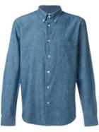 Ps By Paul Smith Classic Shirt, Men's, Size: Large, Blue, Cotton/linen/flax/lyocell