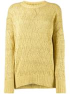 Etro Pointelle Knitted Jumper - Yellow