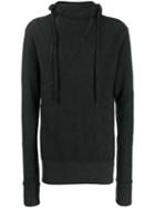 Thom Krom High Neck Hoodie - Black
