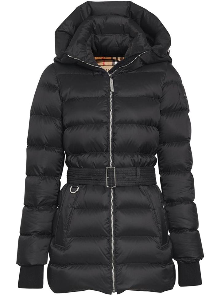 Burberry Detachable Hood Down-filled Puffer Coat - Black
