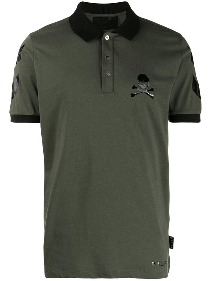 Philipp Plein Statement Polo Shirt - Green
