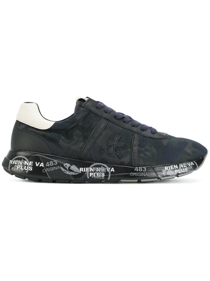 Premiata Printed Sneakers - Blue